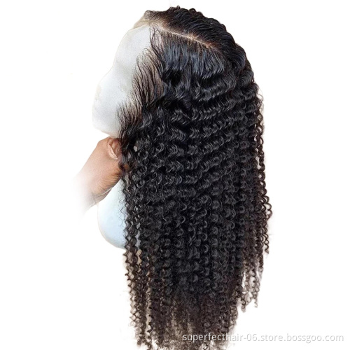 Hd full lace human hair wigs hd transparent swiss lace wig raw hair
